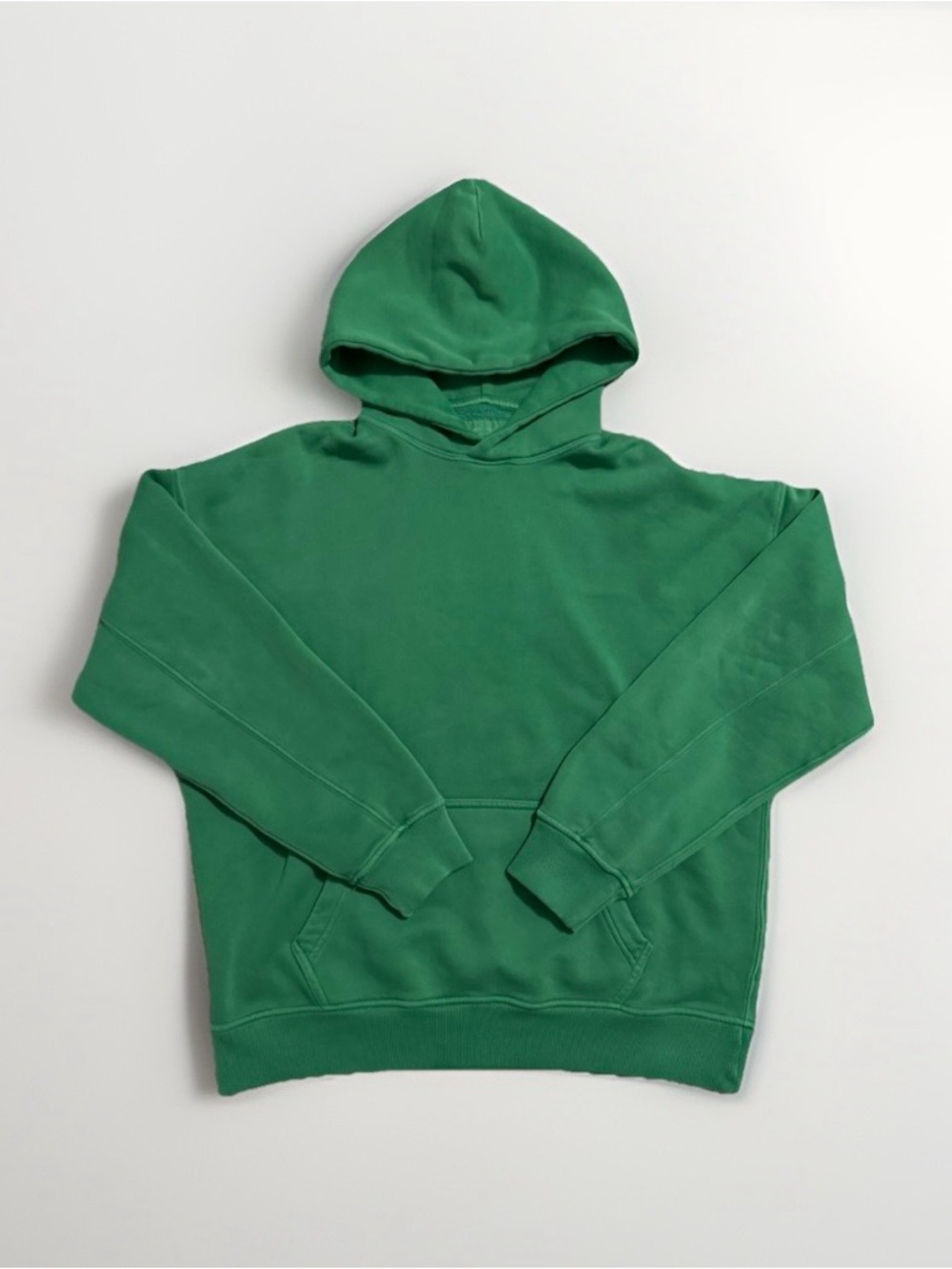 Abercrombie & Fitch Men's Green Hooded Pullover Sweatshirt